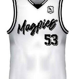 Asquith Magpies Basketball Singlet -White